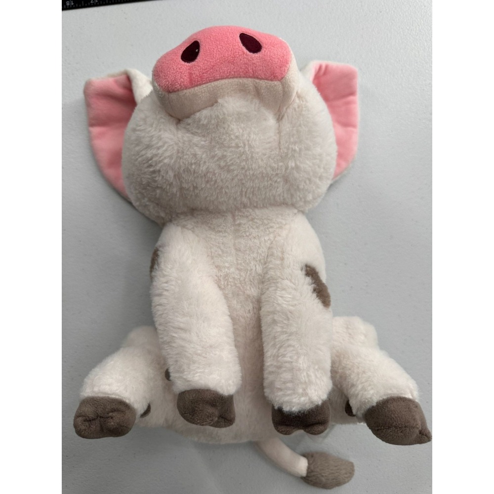 Disney Store Pua Pig Moana Plush Toy 13 Inch Embroidered Speckled Maui Pot Belly - Picture 7 of 10